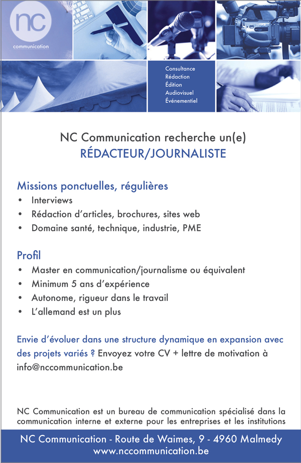 recrutement journaliste NCCommunication 2