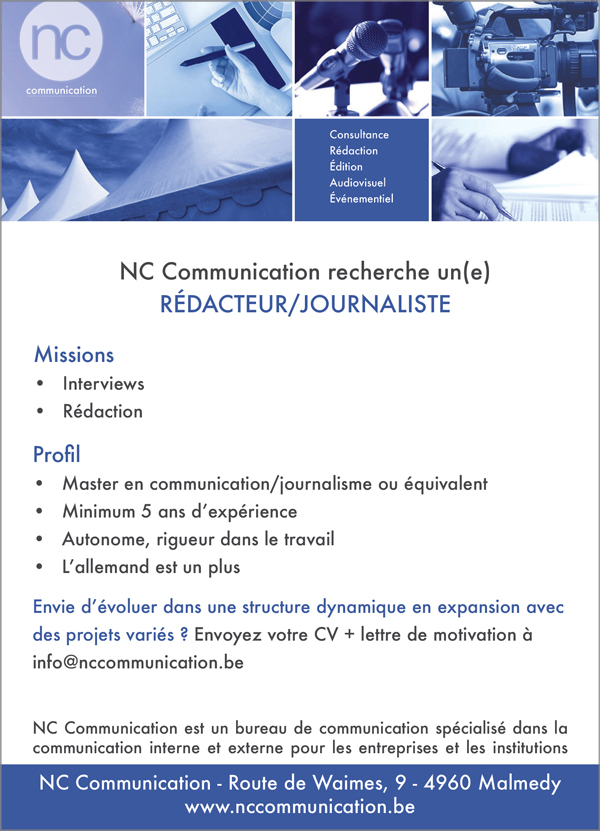 recrutement journaliste NCCommunication